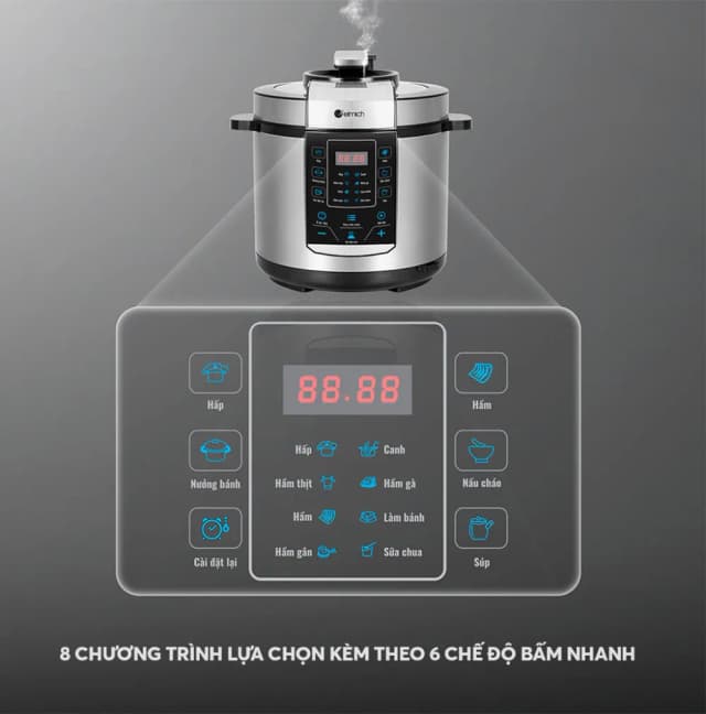 So sánh giá Nồi áp suất điện Elmich PCE9150 6 lít rẻ nhất? - Ảnh 13