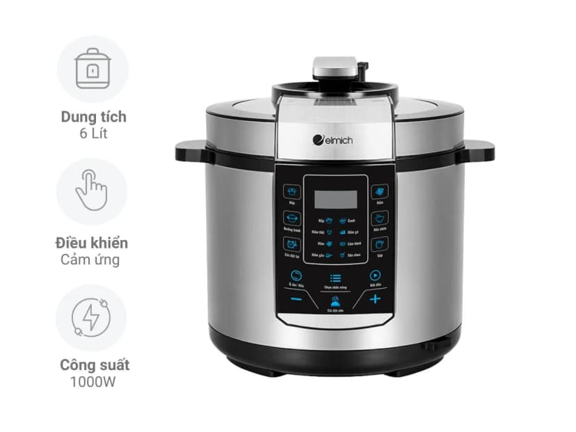 So sánh giá Nồi áp suất điện Elmich PCE9150 6 lít - Tìm sản phẩm giá rẻ nhất - Ảnh 6