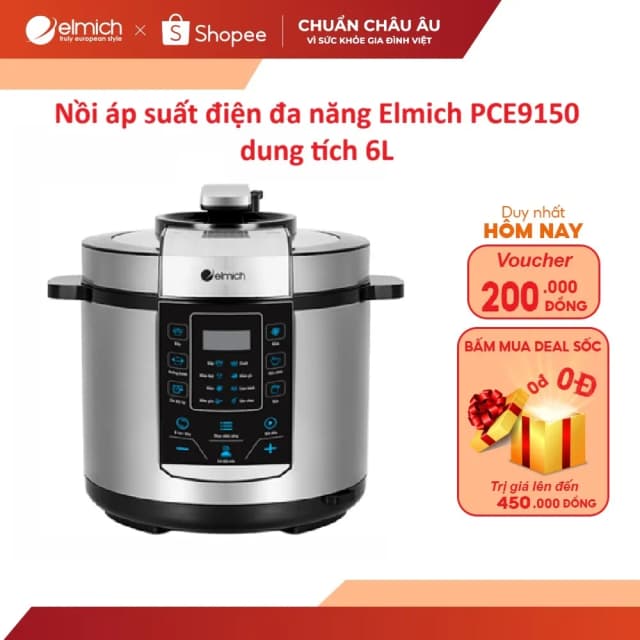 So sánh giá Nồi áp suất điện Elmich PCE9150 6 lít rẻ nhất? - Ảnh 9