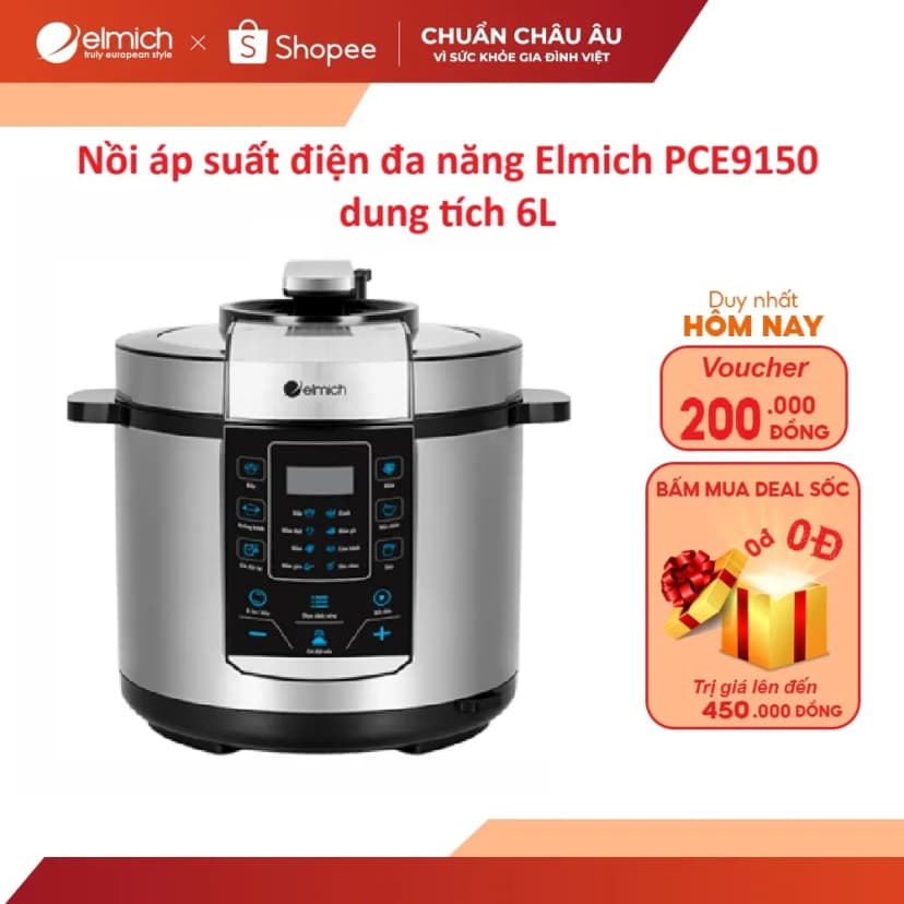 So sánh giá Nồi áp suất điện Elmich PCE9150 6 lít - Tìm sản phẩm giá rẻ nhất - Ảnh 9