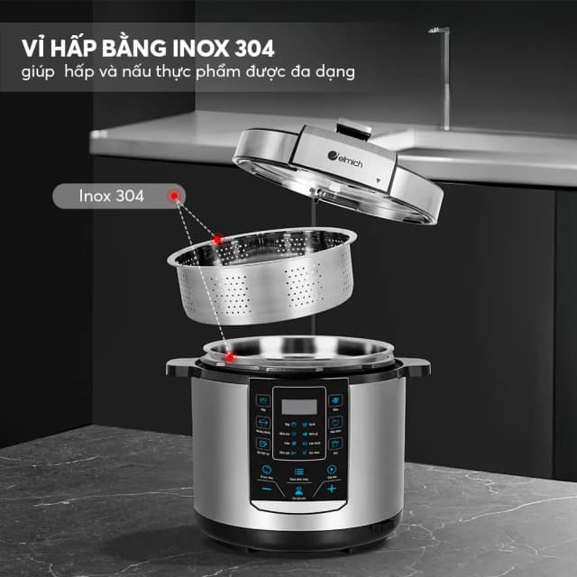 So sánh giá Nồi áp suất điện Elmich PCE9150 6 lít rẻ nhất? - Ảnh 10