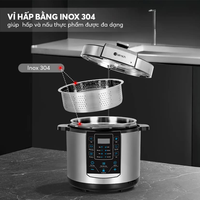 So sánh giá Nồi áp suất điện Elmich PCE9150 6 lít - Tìm sản phẩm giá rẻ nhất - Ảnh 10