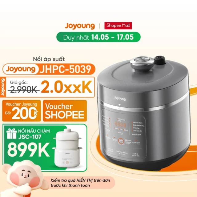 Top 1 so sánh giá Nồi áp suất điện Joyoung JHPC-5039 5 lít - Tìm sản phẩm giá rẻ nhất - Ảnh 15