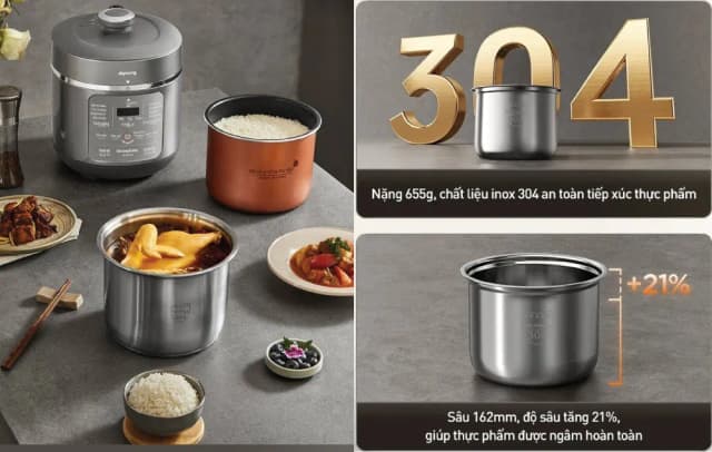 Top 1 so sánh giá Nồi áp suất điện Joyoung JHPC-5039 5 lít - Tìm sản phẩm giá rẻ nhất - Ảnh 56