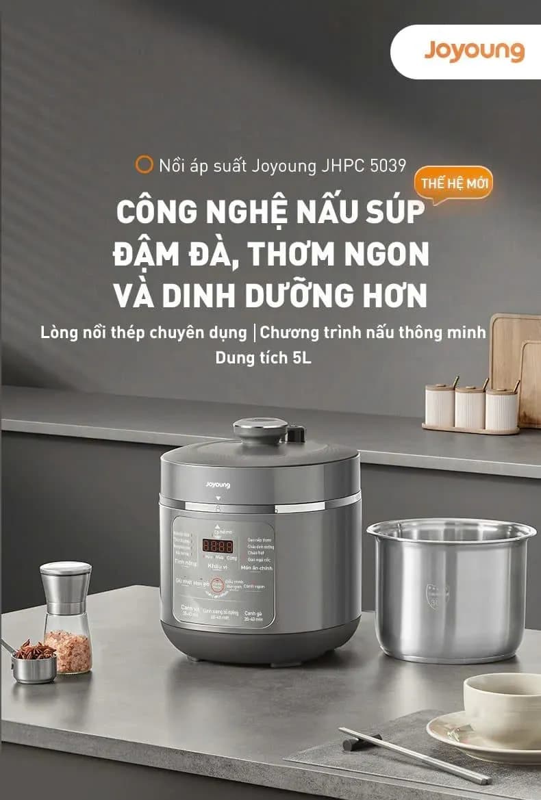 So sánh giá Nồi áp suất điện Joyoung JHPC-5039 5 lít - Tìm sản phẩm giá rẻ nhất - Ảnh 10