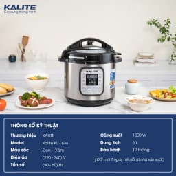 So sánh giá Nồi áp suất điện Kalite KL-636 6 lít - Tìm sản phẩm giá rẻ nhất - Ảnh 3