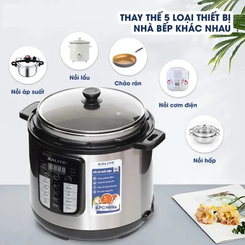 Nồi áp suất điện Kalite KPC6088 6 lít - Giá rẻ nhất hôm nay - Ảnh 15