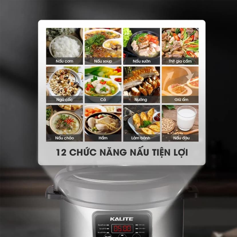 Nồi áp suất điện Kalite KPC6088 6 lít - Giá rẻ nhất hôm nay - Ảnh 18