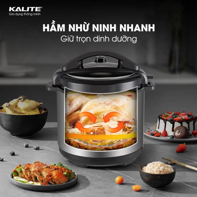 So sánh giá Nồi áp suất điện Kalite KPC6088 6 lít rẻ nhất? - Ảnh 9