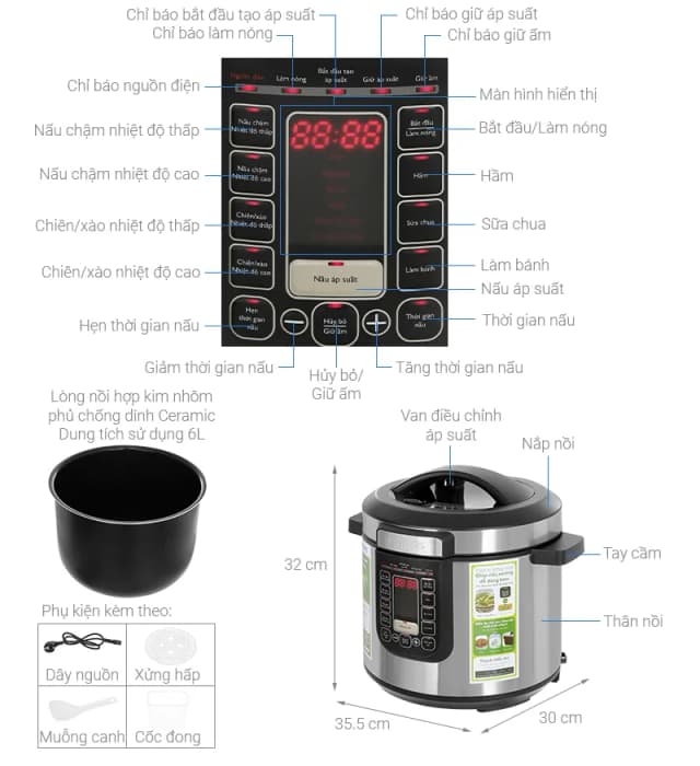 Top 1 so sánh giá Nồi áp suất điện Lumias LPC-068 3 lít  - Bạc - Tìm sản phẩm giá rẻ nhất - Ảnh 91