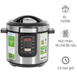 Nồi áp suất điện Philips HD2237/66 6 lít
