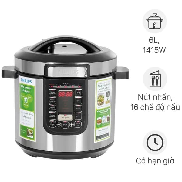 Nồi áp suất điện Philips HD2237/66 6 lít - Ảnh 10