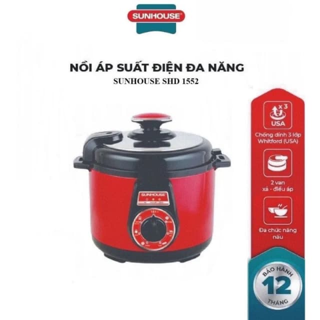 Top 1 so sánh giá Nồi áp suất điện Sunhouse SHD1520 2.5 lít - Tìm sản phẩm giá rẻ nhất - Ảnh 11