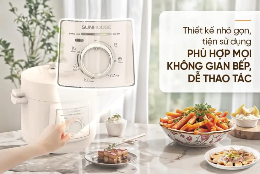 So sánh giá Nồi áp suất điện Sunhouse SHD1520 2.5 lít - Tìm sản phẩm giá rẻ nhất - Ảnh 4