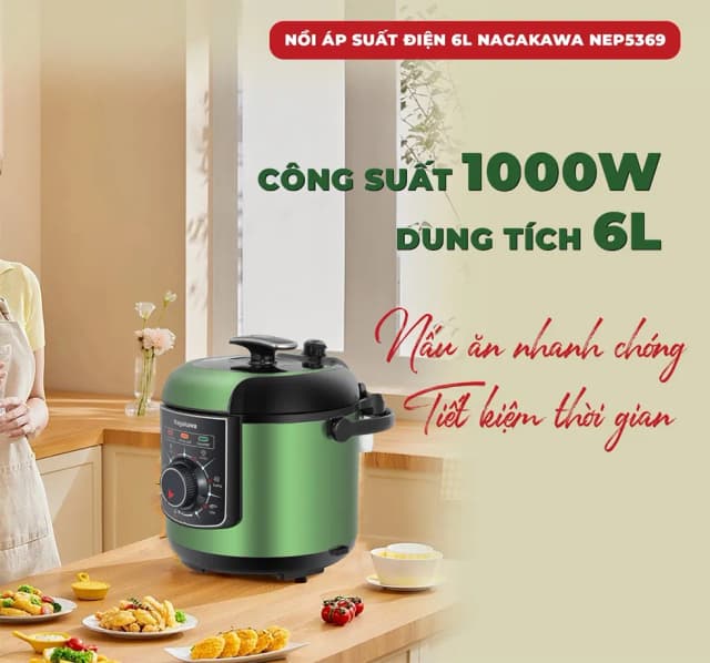 Top 1 so sánh giá Nồi áp suất điện Nagakawa NEP5288 5 lít - Tìm sản phẩm giá rẻ nhất - Ảnh 18