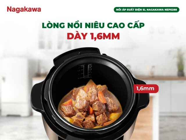 Top 1 so sánh giá Nồi áp suất điện Nagakawa NEP5288 5 lít - Tìm sản phẩm giá rẻ nhất - Ảnh 4