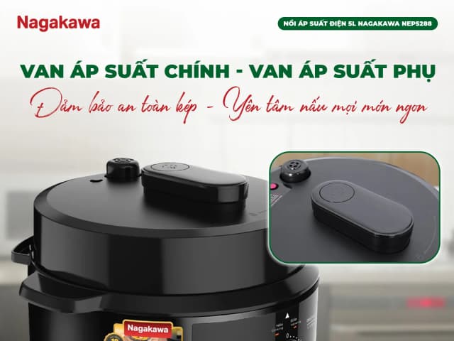Top 1 so sánh giá Nồi áp suất điện Nagakawa NEP5288 5 lít - Tìm sản phẩm giá rẻ nhất - Ảnh 5
