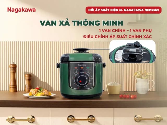 Top 1 so sánh giá Nồi áp suất Nagakawa NEP5369 6 lít - Tìm sản phẩm giá rẻ nhất - Ảnh 11