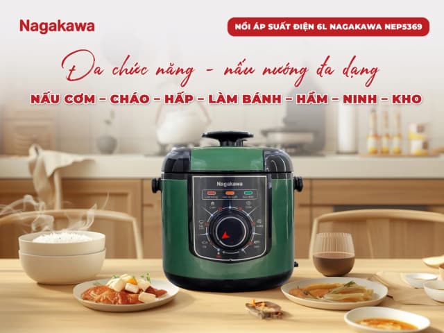 Top 1 so sánh giá Nồi áp suất Nagakawa NEP5369 6 lít - Tìm sản phẩm giá rẻ nhất - Ảnh 7