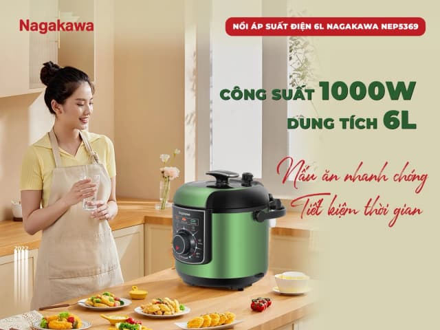 Top 1 so sánh giá Nồi áp suất Nagakawa NEP5369 6 lít - Tìm sản phẩm giá rẻ nhất - Ảnh 9