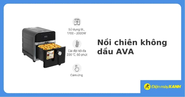 So sánh giá Nồi chiên không dầu AVA 9 lít ZG94WG rẻ nhất? - Ảnh 18
