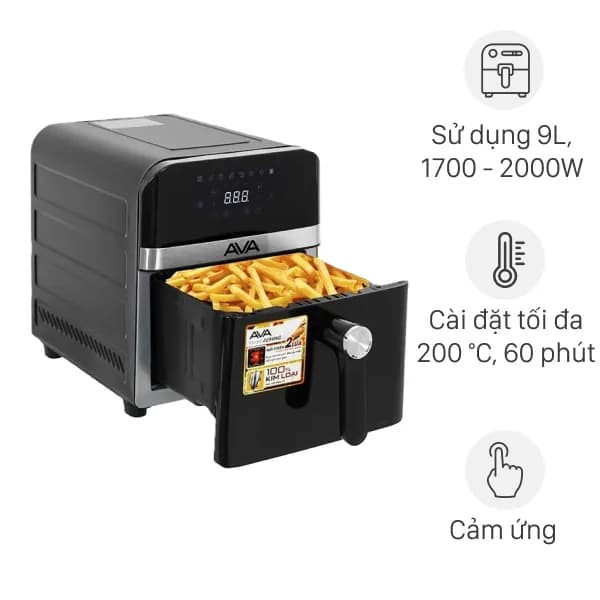 So sánh giá Nồi chiên không dầu AVA 9 lít ZG94WG rẻ nhất? - Ảnh 9