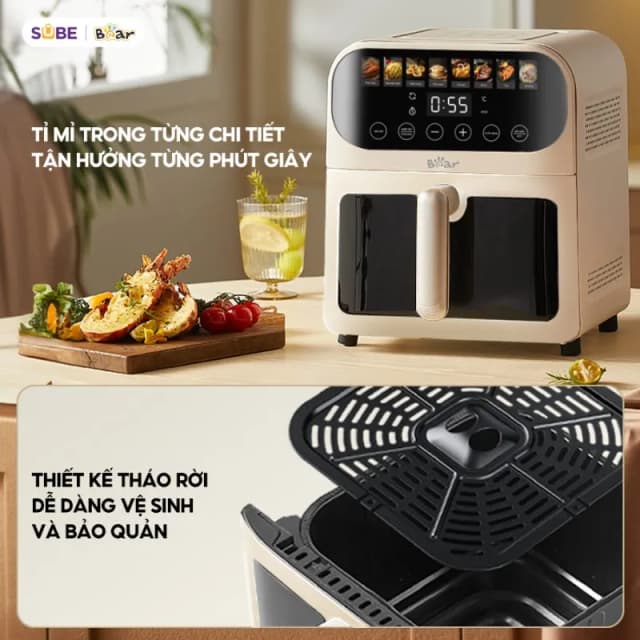 Top 1 so sánh giá Nồi chiên không dầu Bear 6 lít AFR-165VY - Tìm sản phẩm giá rẻ nhất - Ảnh 14