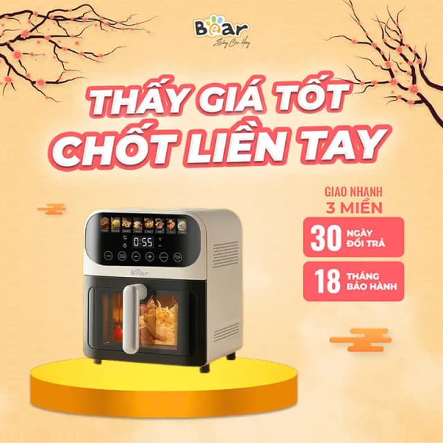 Top 1 so sánh giá Nồi chiên không dầu Bear 6 lít AFR-165VY - Tìm sản phẩm giá rẻ nhất - Ảnh 15