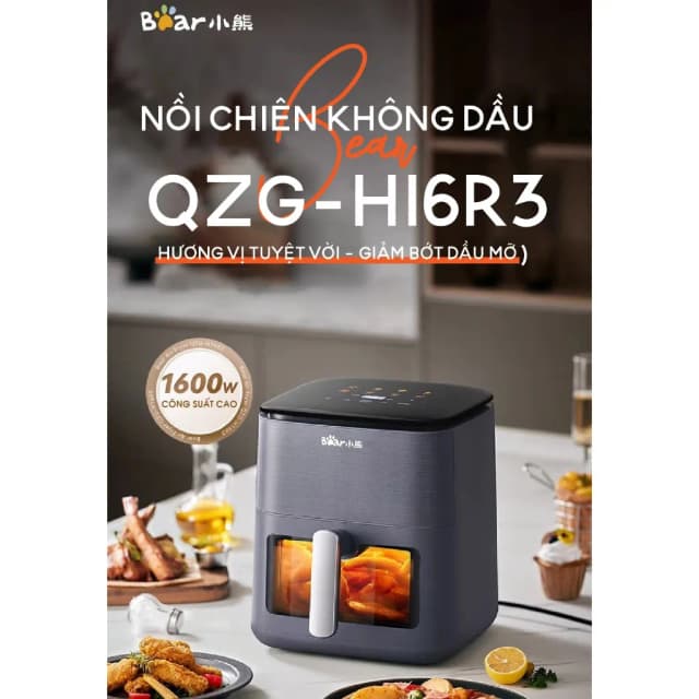 Top 1 so sánh giá Nồi chiên không dầu Bear 6 lít AFR-165VY - Tìm sản phẩm giá rẻ nhất - Ảnh 3