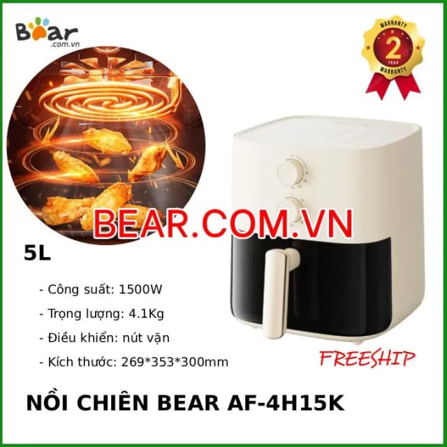 Top 1 so sánh giá Nồi chiên không dầu Bear 9 lít AFR-215BF - Tìm sản phẩm giá rẻ nhất - Ảnh 8