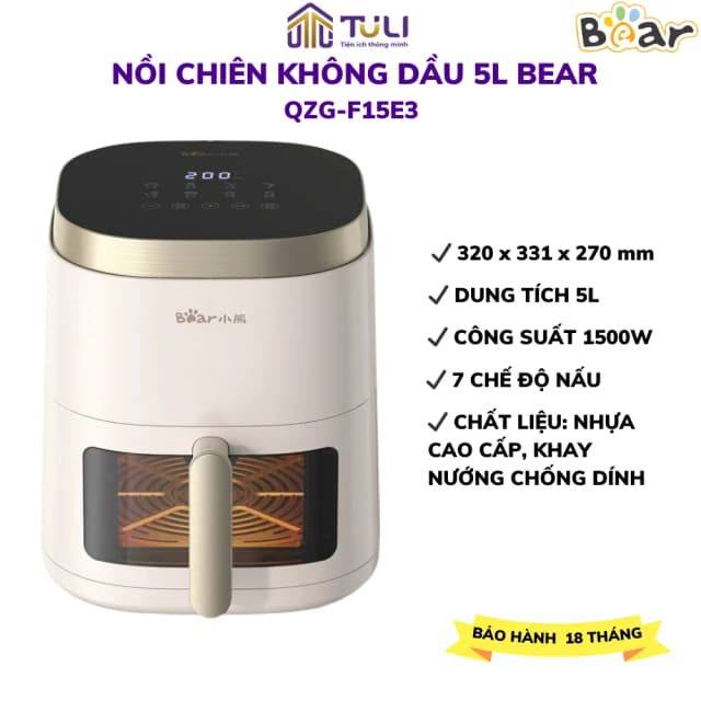 So sánh giá Nồi chiên không dầu Bear 6 lít AF-4H16K rẻ nhất? - Ảnh 16