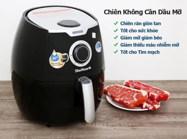 So sánh giá Nồi chiên không dầu BlueStone 5.5 lít AFB-5871 rẻ nhất? - Ảnh 6