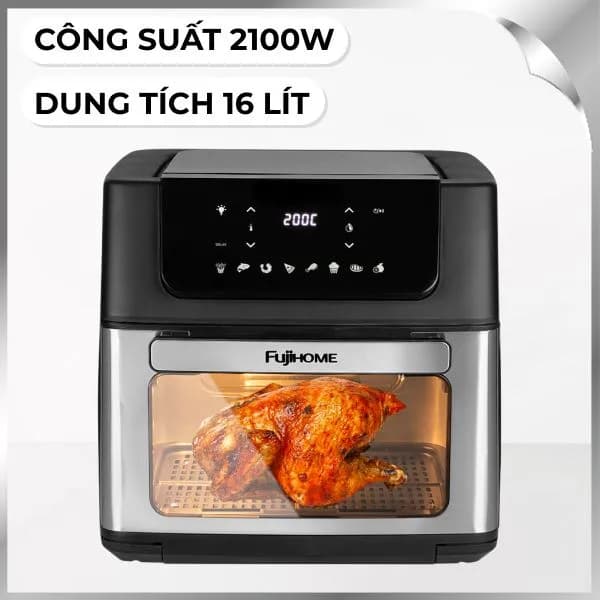 Nồi chiên không dầu FUJIHOME 16 lít A16D - Ảnh 8