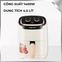 So sánh giá Nồi chiên không dầu FUJIHOME 4.5 lít A4EW - Tìm sản phẩm giá rẻ nhất - Ảnh 1