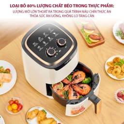 So sánh giá Nồi chiên không dầu FUJIHOME 4.5 lít A4EW - Tìm sản phẩm giá rẻ nhất - Ảnh 2