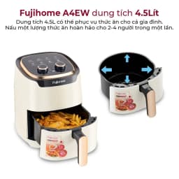 So sánh giá Nồi chiên không dầu FUJIHOME 4.5 lít A4EW - Tìm sản phẩm giá rẻ nhất - Ảnh 3