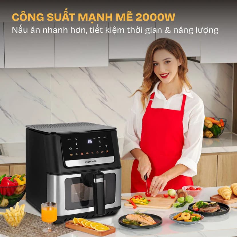 So sánh giá Nồi chiên không dầu FUJIHOME 7 lít A7DH - Tìm sản phẩm giá rẻ nhất - Ảnh 4