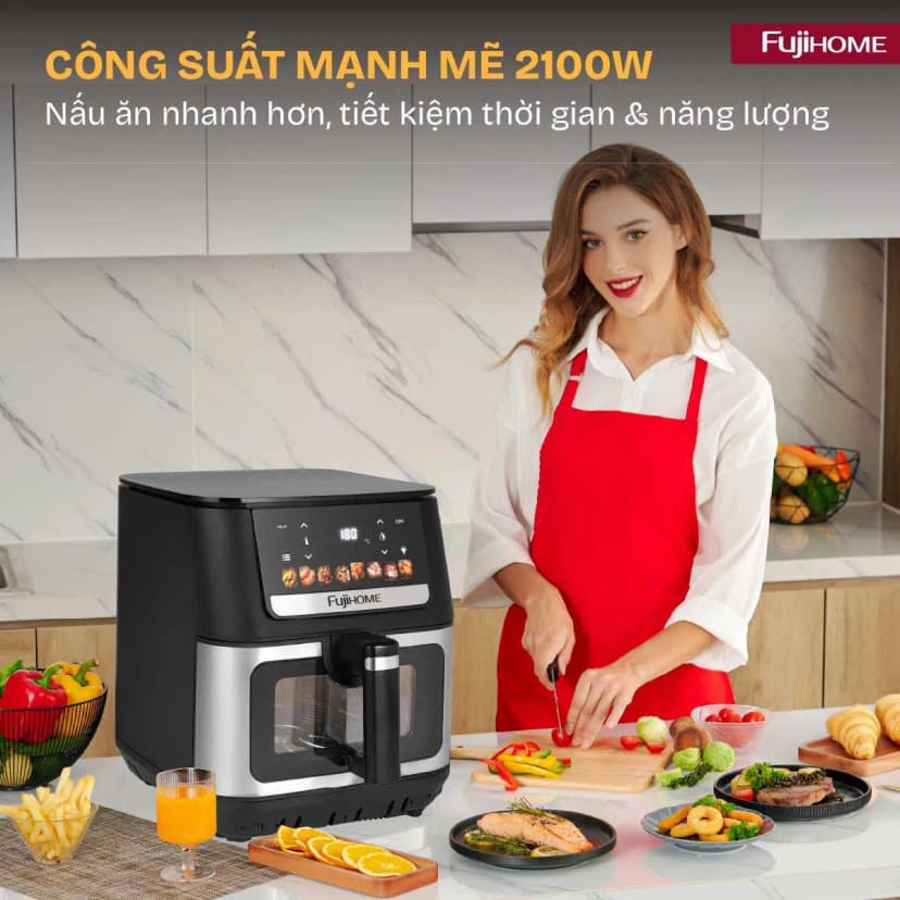 So sánh giá Nồi chiên không dầu FUJIHOME 9 lít A9DH - Tìm sản phẩm giá rẻ nhất - Ảnh 4