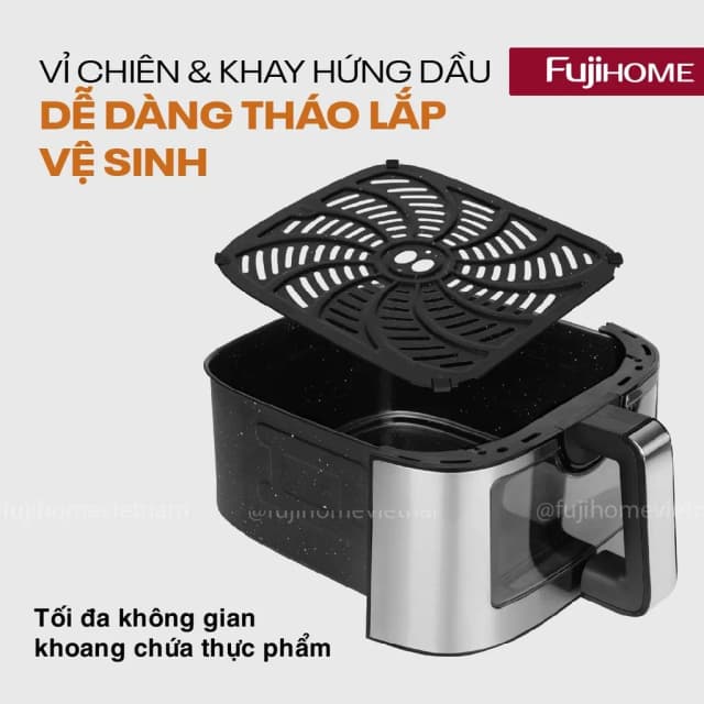 So sánh giá Nồi chiên không dầu FUJIHOME 10 lít A10DG rẻ nhất? - Ảnh 12