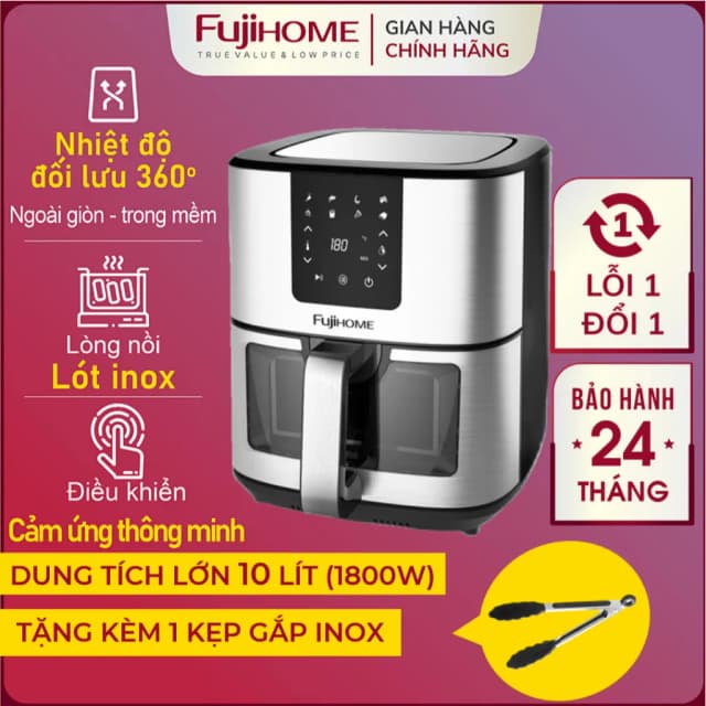 So sánh giá Nồi chiên không dầu FUJIHOME 10 lít A10DG rẻ nhất? - Ảnh 17