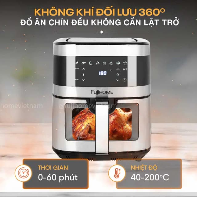 So sánh giá Nồi chiên không dầu FUJIHOME 10 lít A10DG rẻ nhất? - Ảnh 19