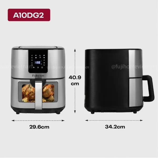 So sánh giá Nồi chiên không dầu FUJIHOME 10 lít A10DG rẻ nhất? - Ảnh 3