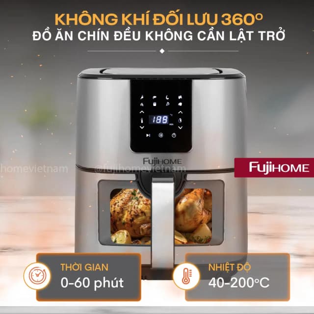 So sánh giá Nồi chiên không dầu FUJIHOME 10 lít A10DG rẻ nhất? - Ảnh 5