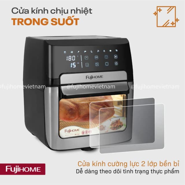 So sánh giá Nồi chiên không dầu FUJIHOME 12 lít A12DB rẻ nhất? - Ảnh 12