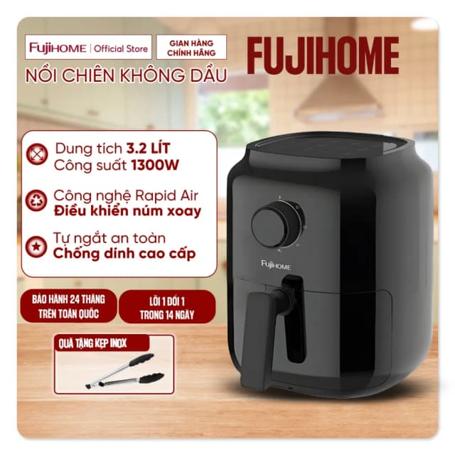 So sánh giá Nồi chiên không dầu FUJIHOME 3.2 lít A3B rẻ nhất? - Ảnh 2