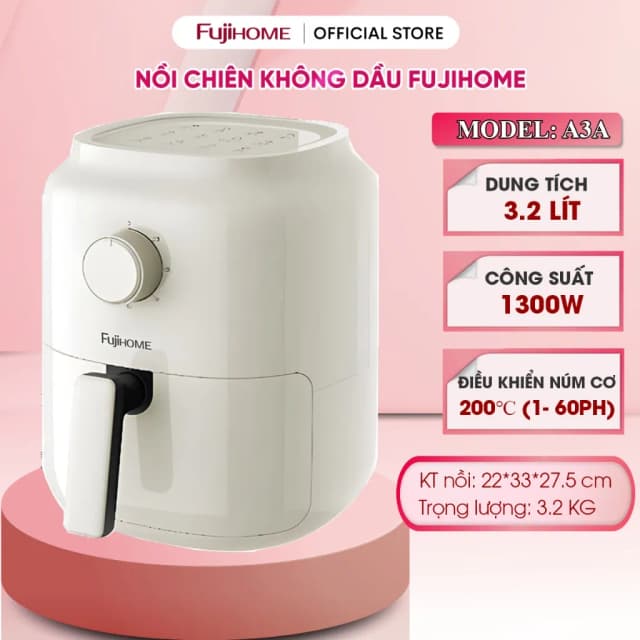 So sánh giá Nồi chiên không dầu FUJIHOME 3.2 lít A3B rẻ nhất? - Ảnh 4