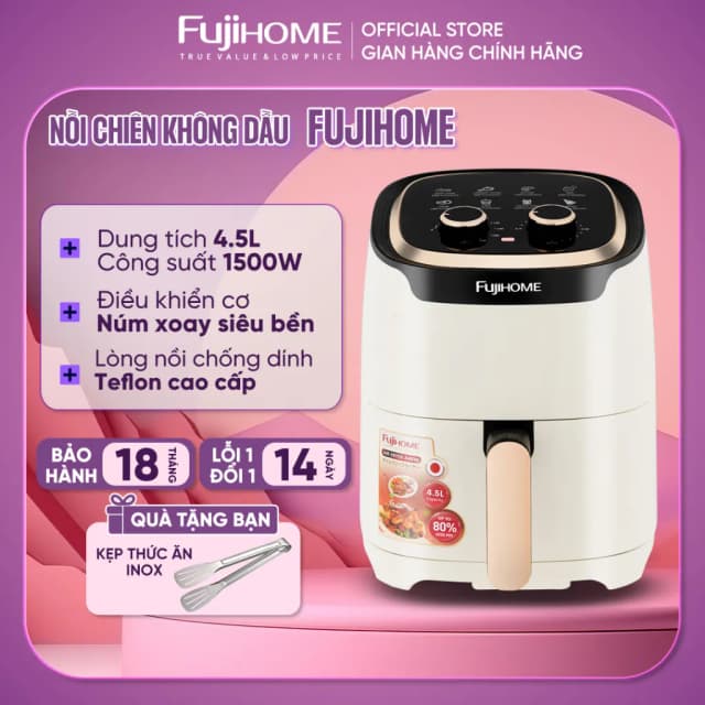 So sánh giá Nồi chiên không dầu FUJIHOME 4.5 lít A4EB rẻ nhất? - Ảnh 19