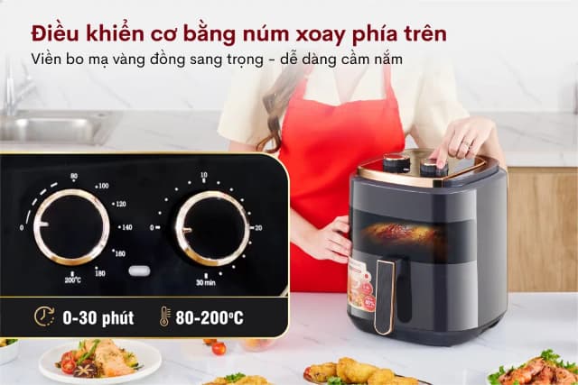 So sánh giá Nồi chiên không dầu FUJIHOME 5.5 lít A5GG rẻ nhất? - Ảnh 14