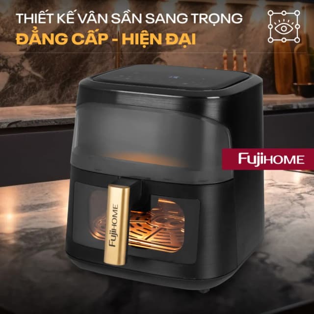So sánh giá Nồi chiên không dầu FUJIHOME 8 lít A8DG1NEW rẻ nhất? - Ảnh 2