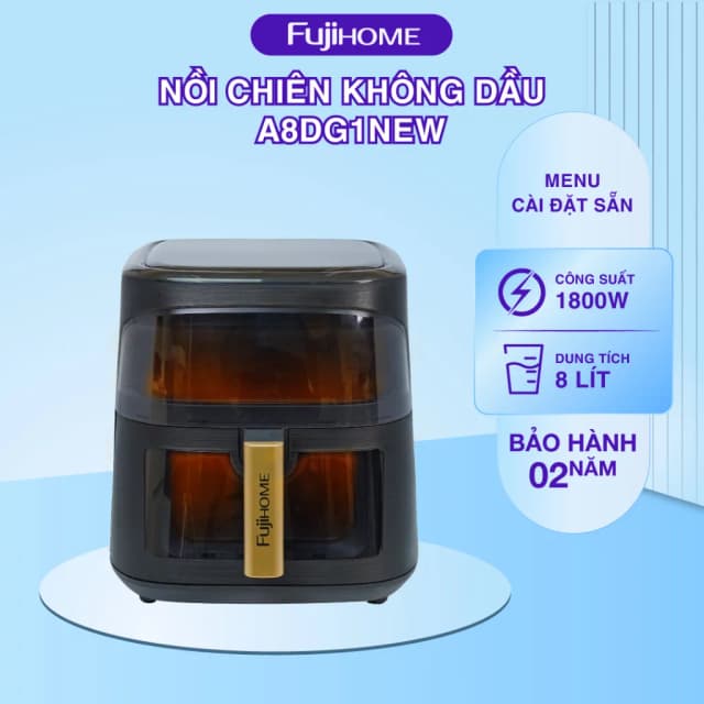 So sánh giá Nồi chiên không dầu FUJIHOME 8 lít A8DG1NEW rẻ nhất? - Ảnh 12